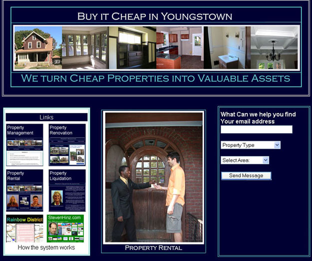 Picture of a site I created for a house flipper.